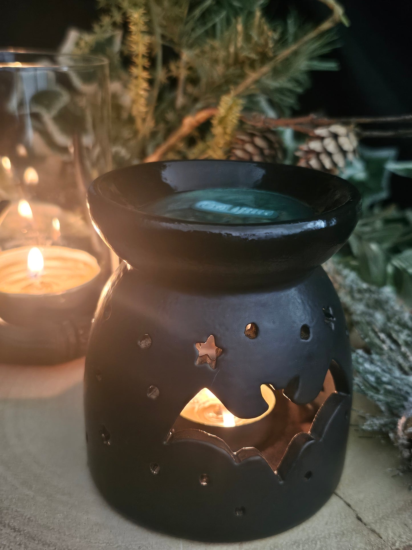 Black Bat Cut Out Burner