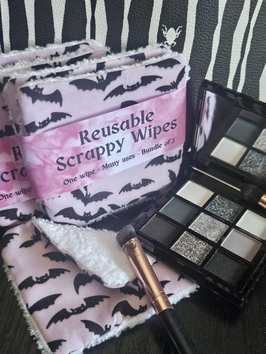 Scrappy Wipes – Bats in Pink