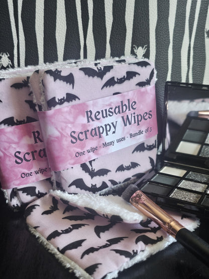 Scrappy Wipes – Bats in Pink