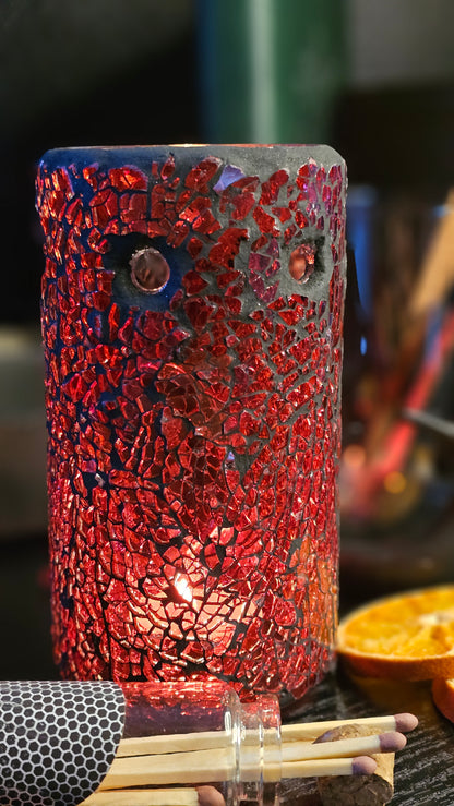 Crackle Glass Oil / Wax Burner