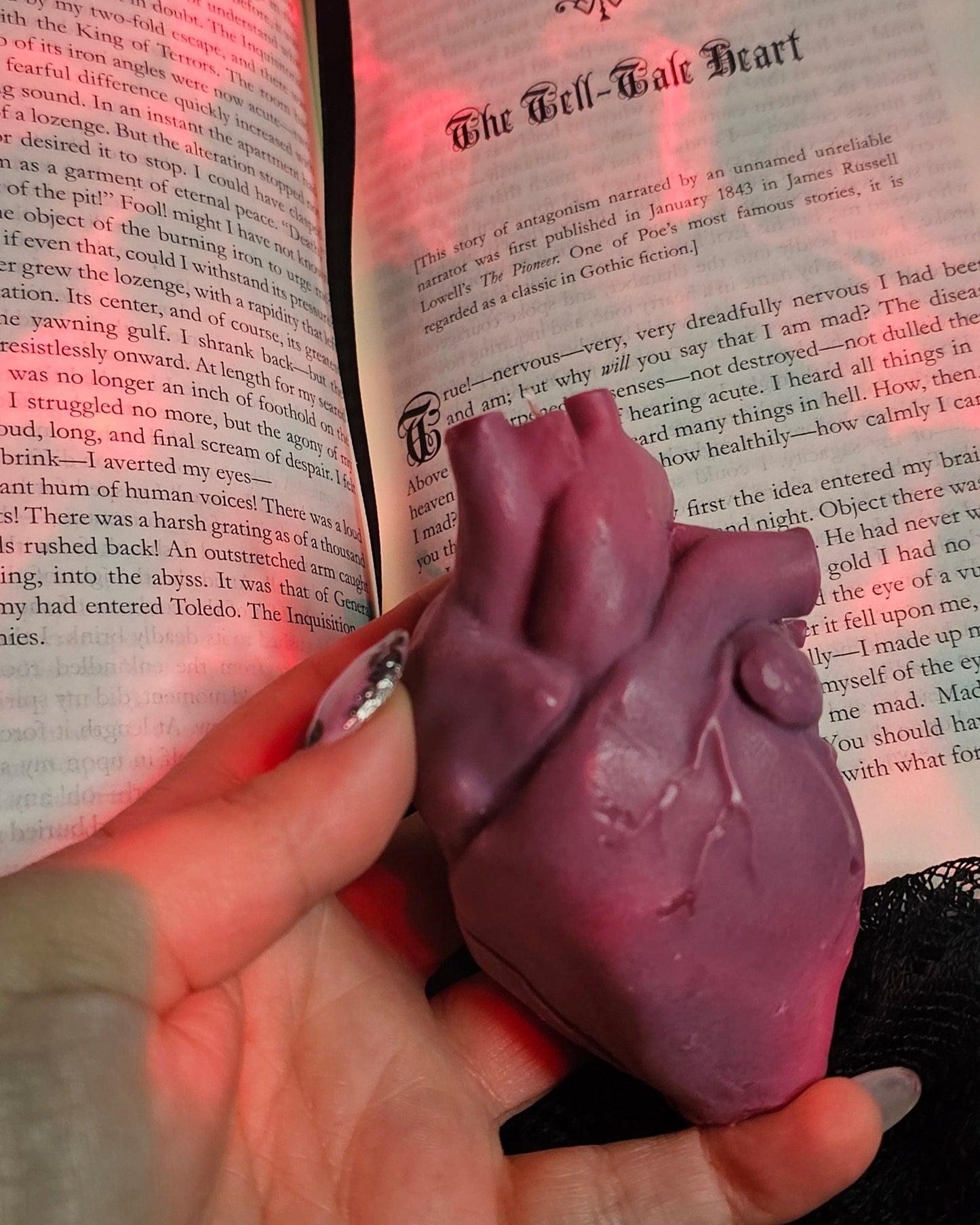 The Tell Tale Heart - An Anatomical Heart Shaped Candle