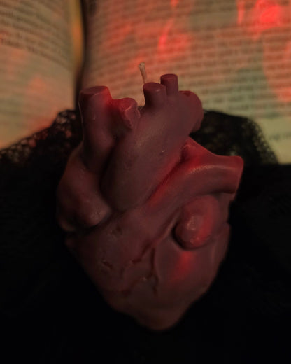 The Tell Tale Heart - An Anatomical Heart Shaped Candle