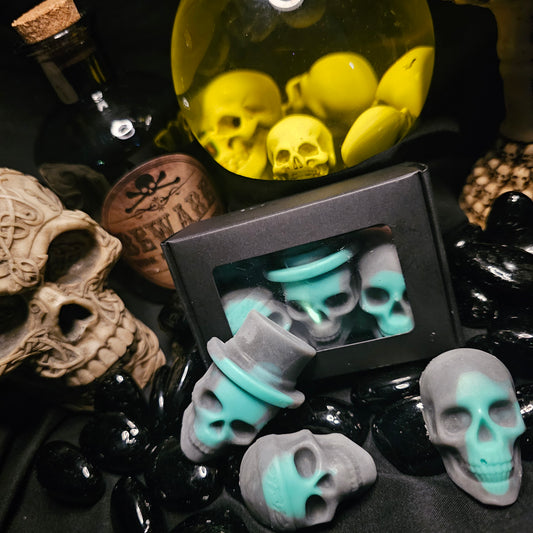 Black Magic  -  Melting Skull Wax Melts