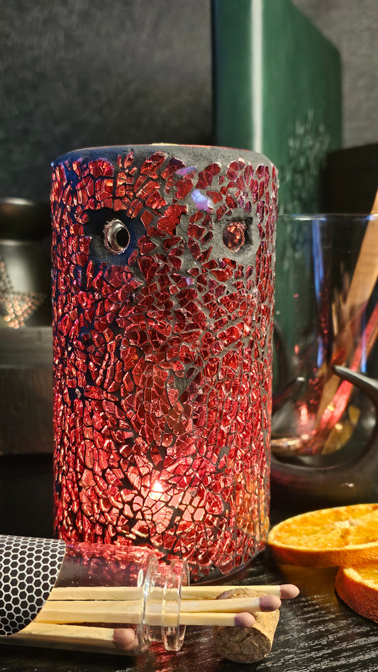 Crackle Glass Oil / Wax Burner